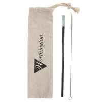 Park Avenue Stainless Straw Kit with Cotton Pouch found in Eco