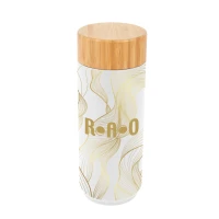 16 Oz. Full Color Stainless Steel Lexington Bottle With Bamboo Lid found in Drinkware