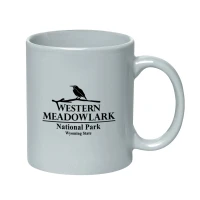 11 Oz. Colored Stoneware Mug With C-Handle