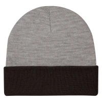Two-Tone Knit Beanie With Cuff found in Apparel
