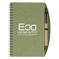 Eco-Inspired Spiral Notebook & Pen found in Office