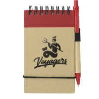 5'' x 4'' Recycled Spiral Jotter with Pen found in Office
