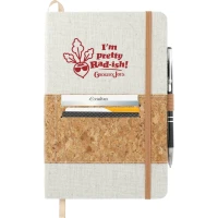 5.5'' x 8.5'' Recycled Cotton and Cork Bound Noteboo found in Eco