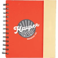 6.5'' x 7'' Lock-it Spiral Notebook w/Pen found in Office