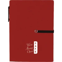 4'' x 5.5'' Stretch Notebook with Pen found in Office