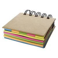 Spiral Book with Sticky Notes and Flags found in Office