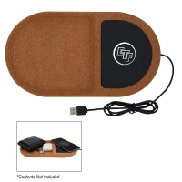 Cork Wireless Charging Pad Desktop Organizer found in Office