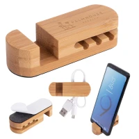 Bamboo Desktop Cable Organizer found in Eco