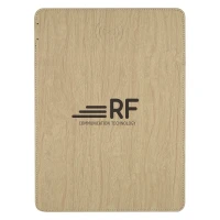 Woodgrain Wireless Charging Mouse Pad with Phone Stand found in Technology