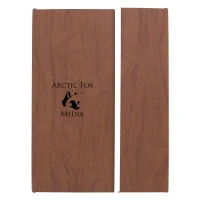 Woodgrain Padfolio with Sticky Notes and Flags found in Office