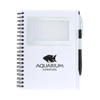 Spiral Notebook with ID Window found in Office