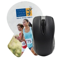 Ribbon Shaped Dye Sublimated Computer Mouse Pad found in Technology