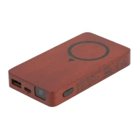 Wood MagClick Fast Wireless Power Bank found in Technology