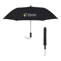 44" Arc Telescopic Folding Wood Handle Umbrella found in Sport & Leisure