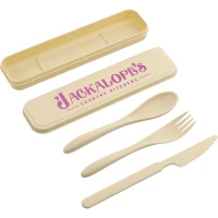 Bamboo Fiber Cutlery Set found in Home & Garden