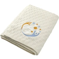 Made*Here New York Basketweave Cotton Blanket found in Home & Garden