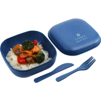 Wheat Straw Food Storage with Utensils found in Home & Garden
