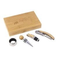 4 Piece Bamboo Wine Gift Set found in Home & Garden