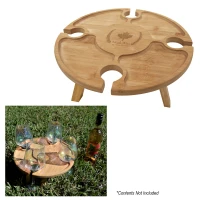 Bamboo Portable Wine & Cheese Table found in Home & Garden